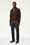 Regular Fit Long Sleeve Half Zip Sweatshirt - 2