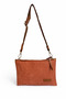 Women's Daily Waxed Texture Canvas Waterproof Shoulder Wrist Crossbody Sports Bag