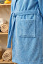 100% Cotton Hooded Young Children's Bathrobe, Pack of Belt Unisex - 4