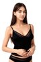 Women's Lace Combed Cotton Athlete Panties Set - Black - Swt.0708 - 2