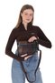 Genuine Leather Crossbody Casual Women's Shoulder Bag - Black Women's Bag - 5