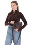 Genuine Leather Crossbody Casual Women's Shoulder Bag - Black Women's Bag - 4