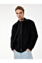 Regular Fit Long Sleeve Pocket Cotton Shirt Collar Zippered Corded Fabric Velvet Jacket - 2