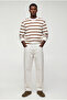Long Sleeve Crew Neck Fleece-Lined Regular Fit Sweatshirt