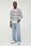 Long Sleeve Crew Neck Fleece-Lined Regular Fit Sweatshirt