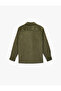 Regular Fit Long Sleeve Pocket Cotton Classic Collar Corded Fabric Velvet Shirt - 4