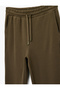 Flat Leg Sweatpants with Pockets and Lace-Up Waist - 5