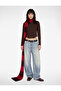 Pile Detailed Long Sleeve Cotton Slim Fit Boat Neck T-Shirt - 2