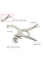 9in. Drill Press Vice Clamp Woodworking Holding With Lock and Release Lever Locking Pliers - 5