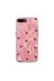 Apple iPhone 6 Plus Compatible Case Pink Heart Silicone Case Red