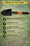 Hand Shovel with Soft Ergonomic Grip (40 x 9 CM) - 4