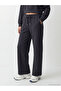 Black Soft Touch Women's Sweatpants with Elastic Waist (S6) - 2