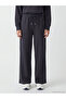Black Soft Touch Women's Sweatpants with Elastic Waist (S6) - 3
