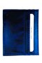 Sport Imitation Antique Leather, Dark Blue Color Card Holder with 7 Compartments