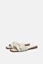 Flat crossover slider sandals - 5