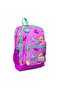 Kids Light Pink Water Green Macaron Patterned 3-Piece School Bag Set SET0123462 - 2