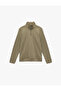 Long Sleeve Ribbed Basic Half Zip Sweatshirt - 3