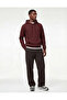 Raised Long Sleeve Basic Hooded Sweatshirt - 2