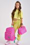 Kids Neon Pink Water Green Heart Patterned 3-Piece School Bag Set SET0123113 - 2