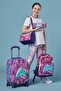 Kids Pink Purple Volleyball Patterned 3-Piece School Bag Set Set0123761 - 2