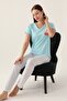 2888 Cotton Short-Sleeved Women's Pajamas Set - 2