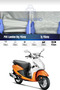 Hero Pleasure Corded Motorcycle Cover - Compatible with Rear Bag - 3