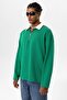 Beneton Basic Polo Collar and Zippered Sweatshirt - 3