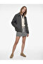 Zippered Long Sleeve Pocketed Classic Collar Jacket - 2