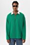 Beneton Basic Polo Collar and Zippered Sweatshirt - 2