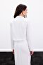 Short Crepe Jacket - Ecru - 6