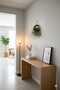 Artificial Flower Pot with Rope Hanging Decoration Ivy Wall Mounted Black - 3