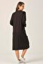 Women's Black Patent Leather Detailed Women's Long Cap Dm412 - 4
