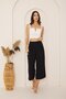 Women's Black High Waist Wide Leg Pants Dm3003