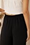 Women's Black High Waist Wide Leg Pants Dm3003 - 6