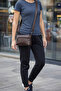 Genuine Leather, Handmade, Antique Brown, Women, Shoulder Bag - 2