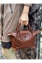 Genuine Leather, Handmade, 2 Compartments, Pockets, Women'S, Hand and Shoulder Bag