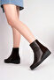 Genuine Leather Brown Suede Women's Leather Boots Trc-2001 - 3