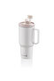 Freedom 1 Liter Gray Glass Thermos with Straw A5577-2 - 3