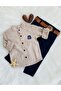Mandarin Collar Linen Shirt and Belted Trousers Boy's Set - 4