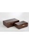 2-Piece Wooden Gold Decor Box 24X16X8Cm30X20X10Cm - 3