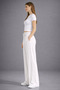 Women’s Linen Blend High-Waist Wide-Leg Pocketed Palazzo Pants - 3