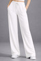 Women’s Linen Blend High-Waist Wide-Leg Pocketed Palazzo Pants