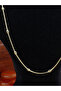 Aura Small Ball Detailed Thin Chain Steel Necklace 44 cm - 4