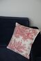 Rusticana Burgundy Throw Pillow Cover (45X45) - 4
