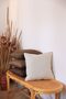 Serrated Throw Pillow Cover Ecru-Cream (45X45) - 3