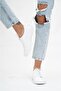 Genuine Leather White Women's Leather Casual Shoes Trc-0503 - 7