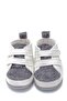 Furry Velcro Flexible and Anti-Slip First Step Shoes Gray F-524
