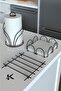 Service Presentation Set Towel Holder Napkin Holder Trivet Full Shiny Stainless Steel Set of 3 Kitchen - 7