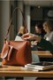 Women's Tan 2025 Model Wallet Zippered Long Handle Hand Shoulder Women's Bag - 3