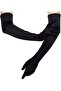 Satin Lycra Long Fingered Flexible Dance & Opera Gloves - (58 CM) - 2